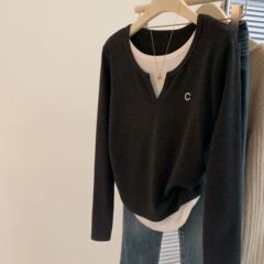 デザイン感が小さいです。長袖tシャツが二枚あります。