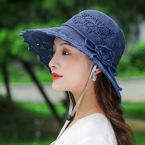 New summer women's Korean version of sun hat large brim hat lace sun protection sun protection sun protection hat foldable beach hat
