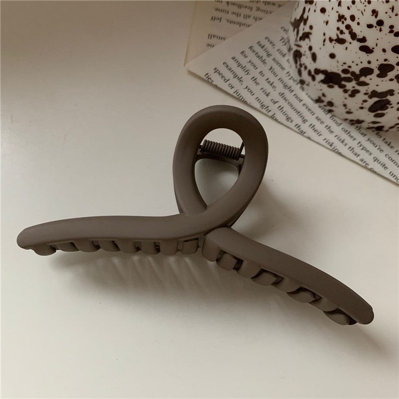 Clip de tiburón grande, clip de agarre para el cabello de placa de sensación de alta calidad, horquilla de temperamento, nuevo estilo, horquilla de gran volumen, tocado de primavera y verano, mujer