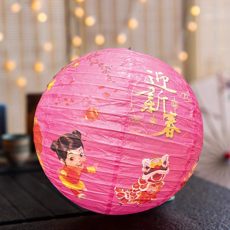 2025 New Style Fortune Mid-Autumn Festival National Style Lanterns National Day Decoration Handmade Lanterns Shopping Mall Window Spring Festival Lanterns