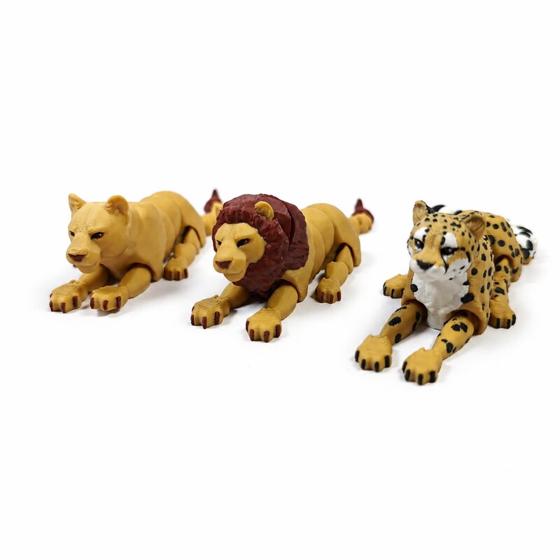 New 3D-printed mini Q-version wildlife set, articulated figures, animal models, and decorative toys New 3D-printed mini Q-version wildlife set, articulated figures, animal models, and decorative toys