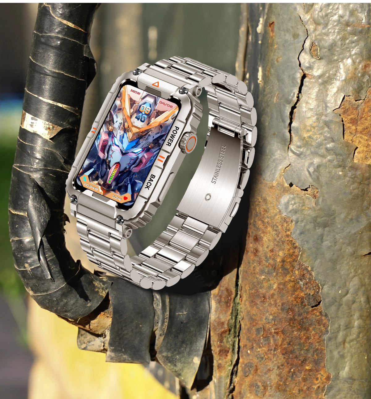 Smartwatch KR88 Herren 1,57 Zoll Armband Bluetooth Anruf Gesundheit_voghion.com