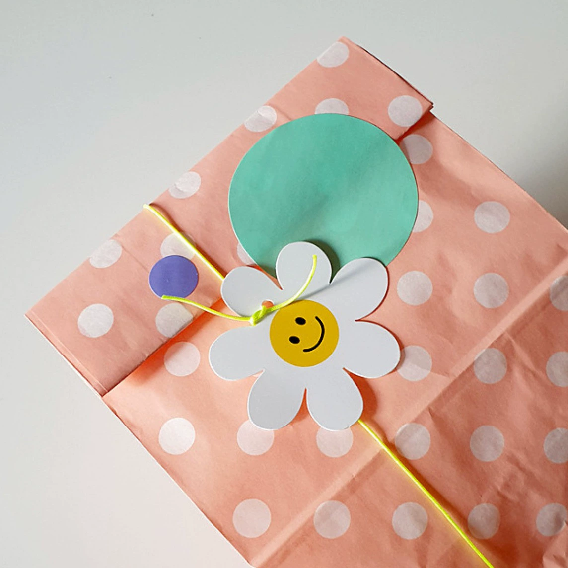 Ins милый корейский стиль смайлик цветок подарок Маленькая бирка благословение поздравительная открытка Подарочная коробка украшение цветок бирка для выпечки