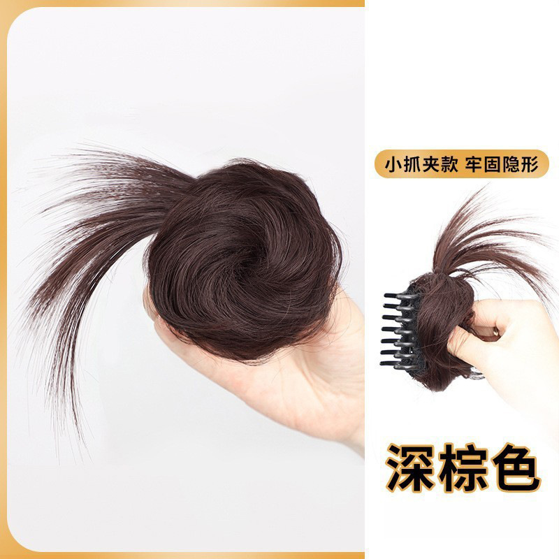Rascar el cabello de la pelusa de la cabeza de la simulación de brotes de cabello de la cabeza de la mitad de un anillo lateral para el cabello de aumento de cabello natural pelucas
