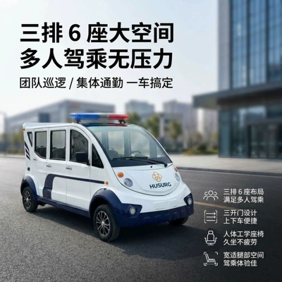 Elektrikli qolf avtomobilləri Three-Row Electric Mobility Vehicle for Tourist