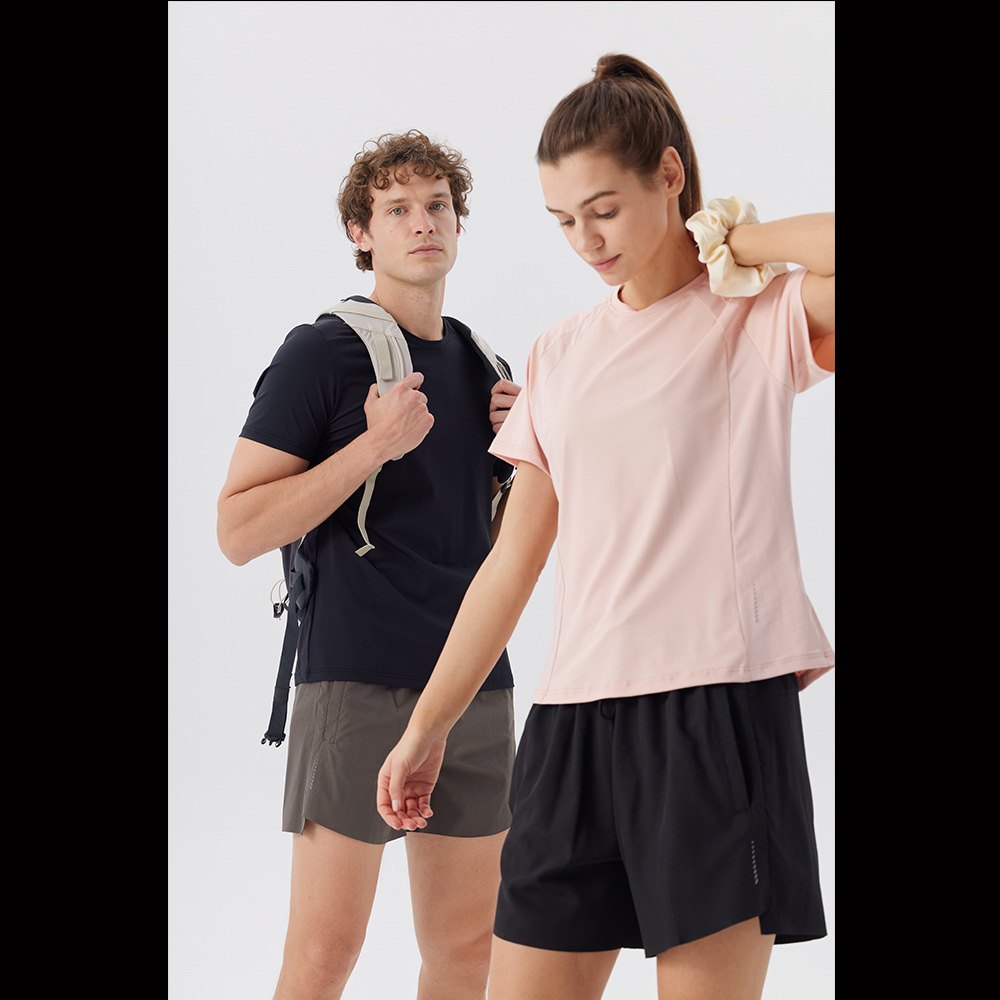 Pantalones cortos de secado rápido, pantalones de entrenamiento de malla transpirables para hombres, entrenamiento de maratón, pantalones deportivos