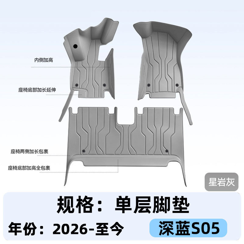 Suitable for Deep Blue S05, full-coverage floor mats, 2027 new model car interior modification, trunk mat accessories