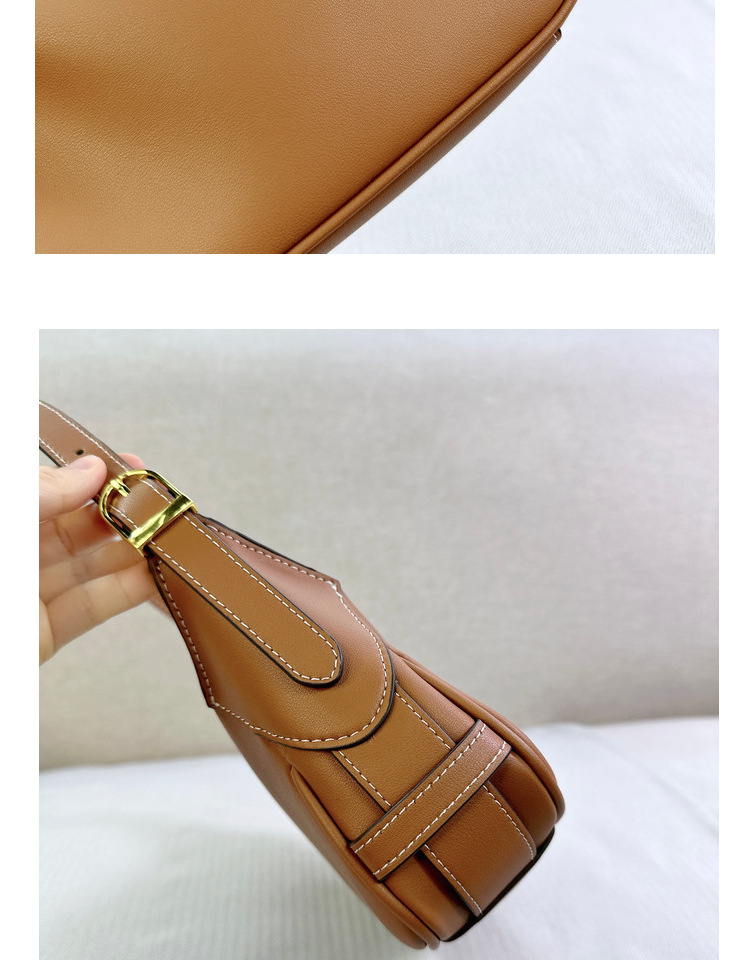 Pomlad in poletje 2024 Nova usnjena torba za cmoke Triumphal Arch Romy pod pazduho, ročna torba za čez ramo, majhna torba za čez ramo_voghion.com