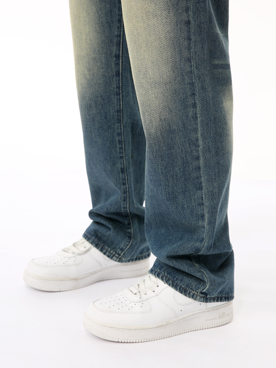 MTLCLOTHES Hombres| 2024 verano nuevos productos de Xiaozhong Gao Street multi-bolsillo diseño de empalme sensación de moda jeans