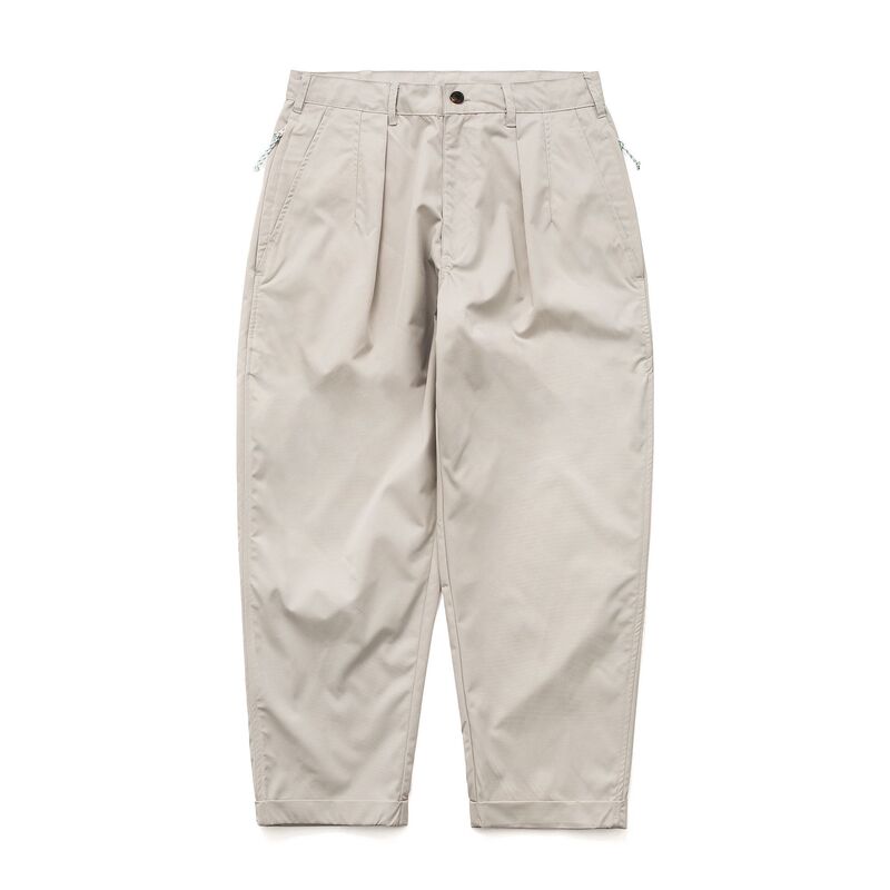 TRSメンズウェア | 25SS 日本風カジュアル テフロン加工 防水・防汚・防風 ゆったりダブルプリーツ テーパードカジュアルパンツ チノパン メンズ|undefined