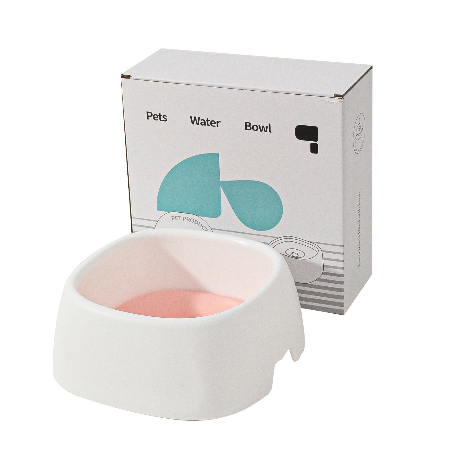 Taotao Pet Original Estrella de mar Tazón de agua flotante Utensilios de agua potable Dispensador de agua para gatos Bebedero de agua para gatos a prueba de salpicaduras