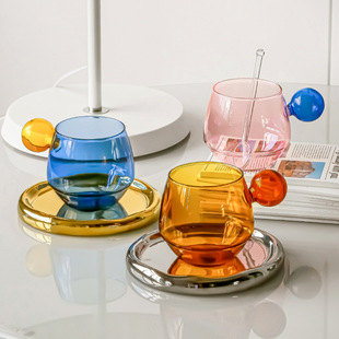 Designer Xiaozhong high-looking light luxury latte coffee cup and saucer suit high-end exquisite British afternoon tea set