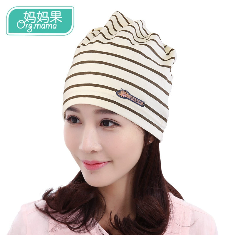 Postpartum autumn cotton windproof keep warm summer thin hat for pregnant for young mother