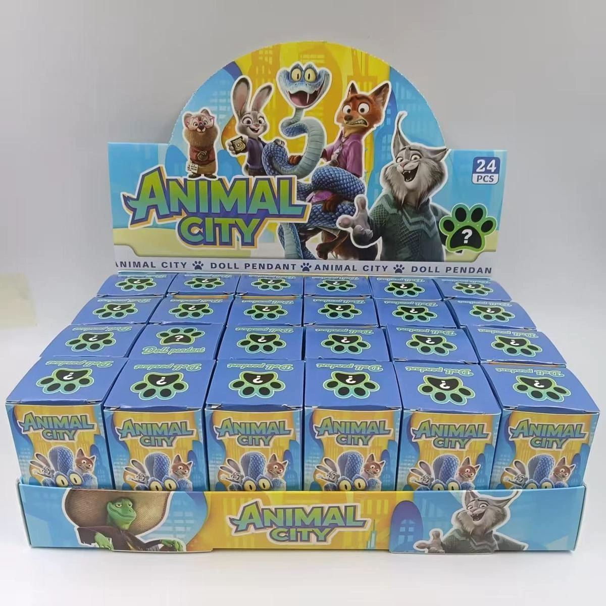 Популярные 24 коробки мягкого клея Crazy Animal City Dongdong Le набор блэд-боx детские образовательные кукольные украшения подарки ученикам
