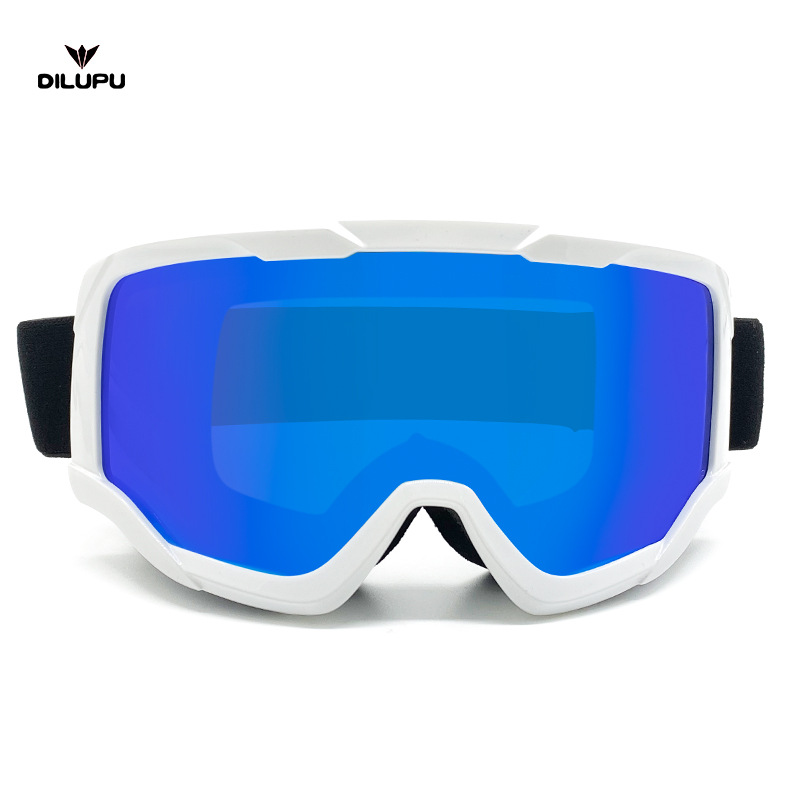 Cylindrical skiing wind dust double-layer anti fog goggles, men's and women's outdoor hiking goggles_voghion.com