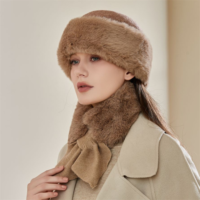 Gorro ushanka y cuello térmico para hombre peluche invierno_voghion.com