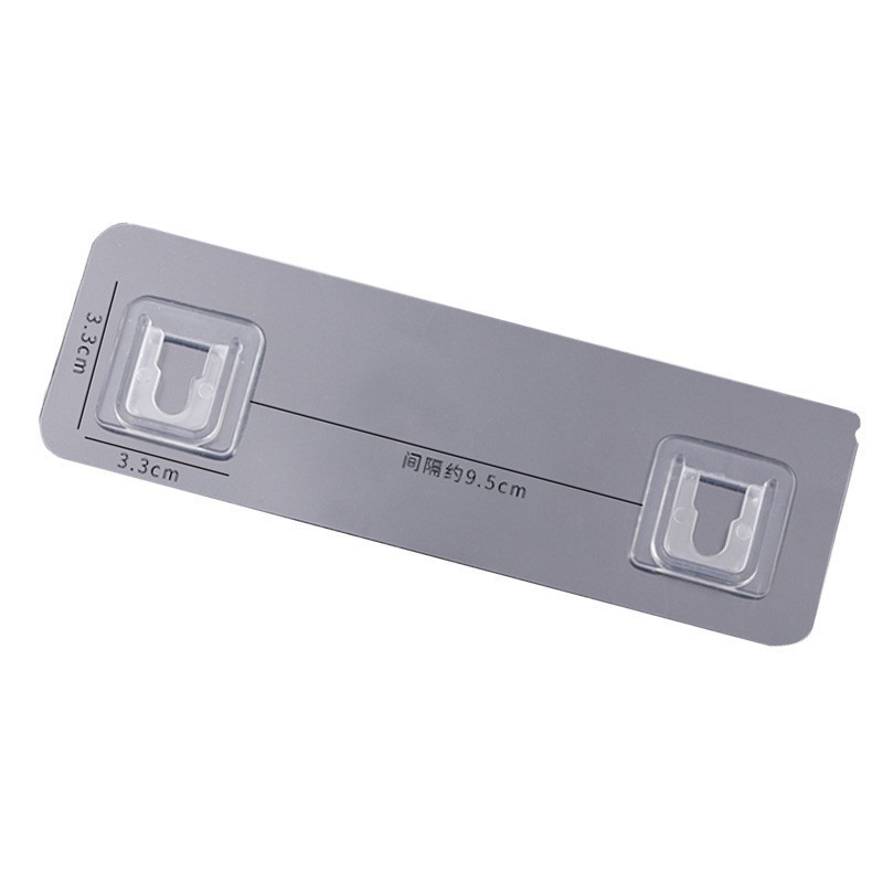 Hoje sin marcas gancho transparente acrílico sin perforación fuerte gancho adhesivo cocina plástico sin clavos gancho de fábrica