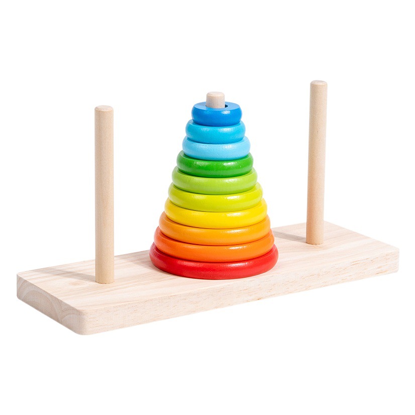 Hanoi Tower 10 layers 8 layers 10 hanrota children's toys elementary school students educational thinking training competition dedicated eight