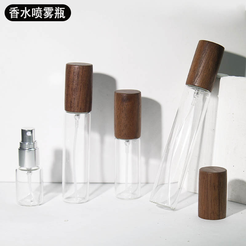 木盖香水瓶 5ml 10ml 15ml 20ml 透明茶色香水喷雾瓶 香水分装瓶