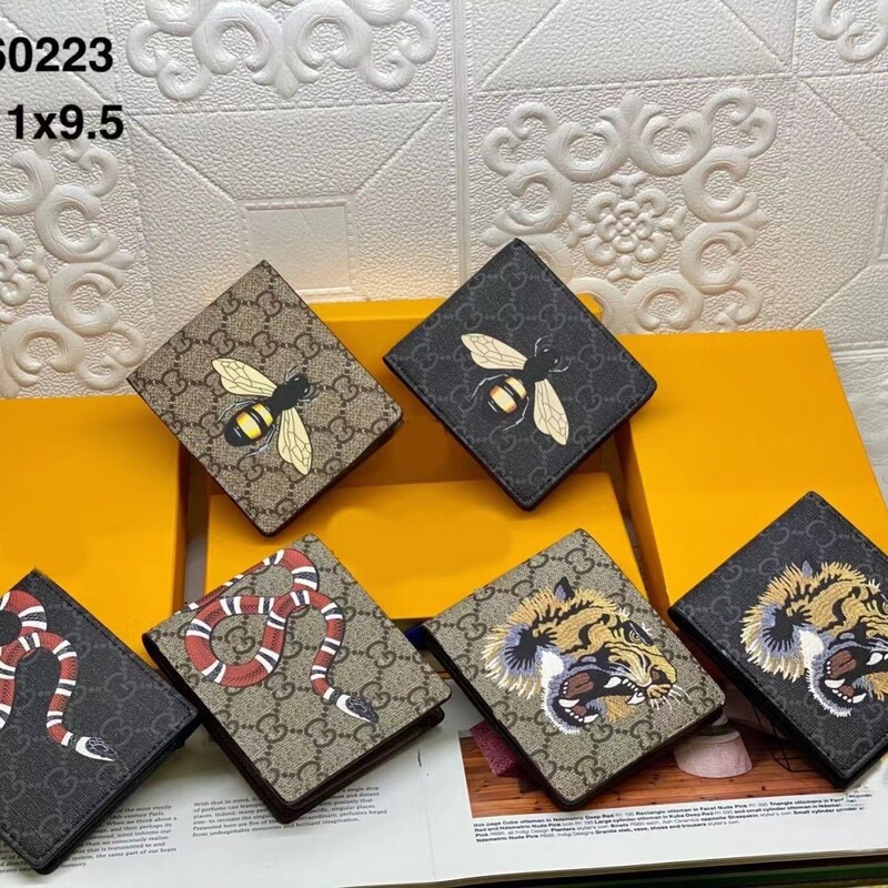 Foreign Trade Classic Letter Animal Coin Purse Men's European and American Fashion Simple 80% off Wallet Money Clip 60223 Hot Item