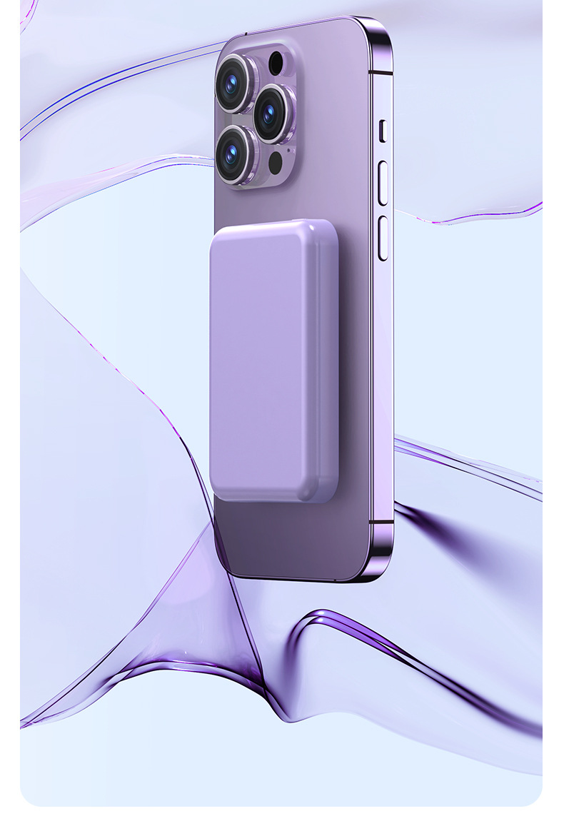 Cross-Border Magnetic Wireless Power Bank PD20W Fast Charging Magsafe Mini Portable Mobile Power Supply 10000mAh
