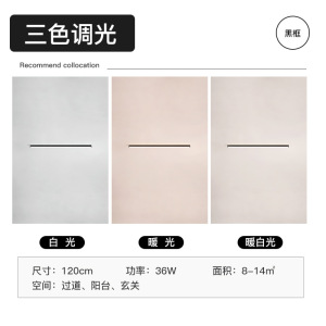 简约现代长条阳台灯led吸顶灯北欧客厅灯具过道灯走廊灯主卧室灯