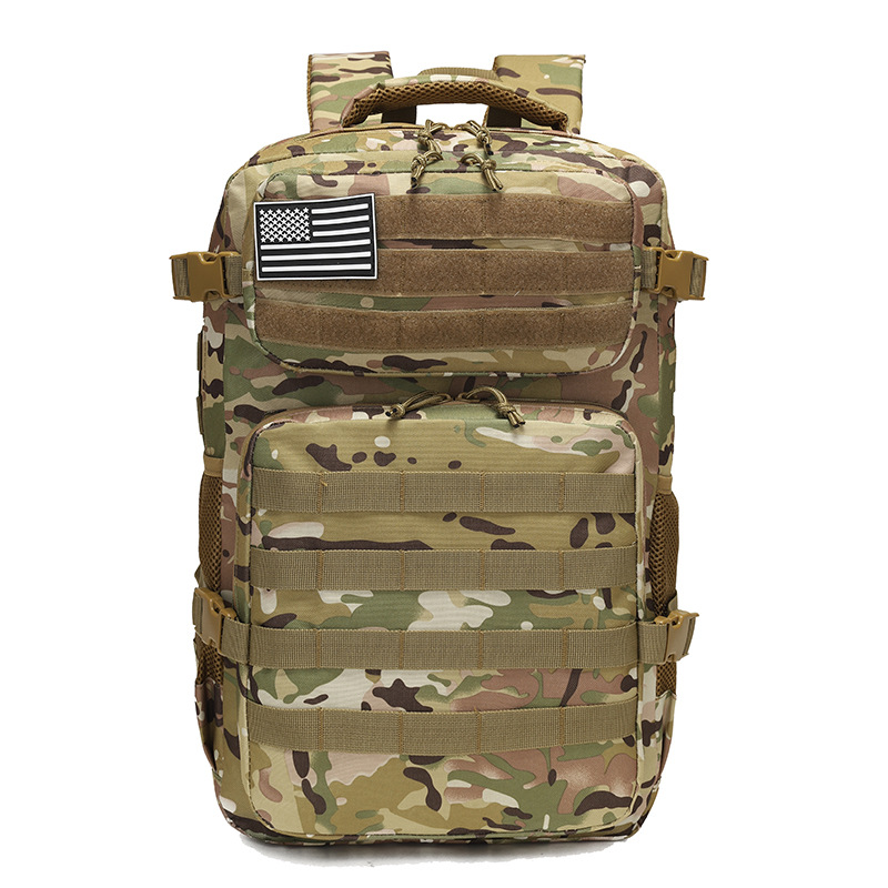 Mochila táctica de camuflaje para alpinismo al aire libre ciclismo camping bolsa multifuncional