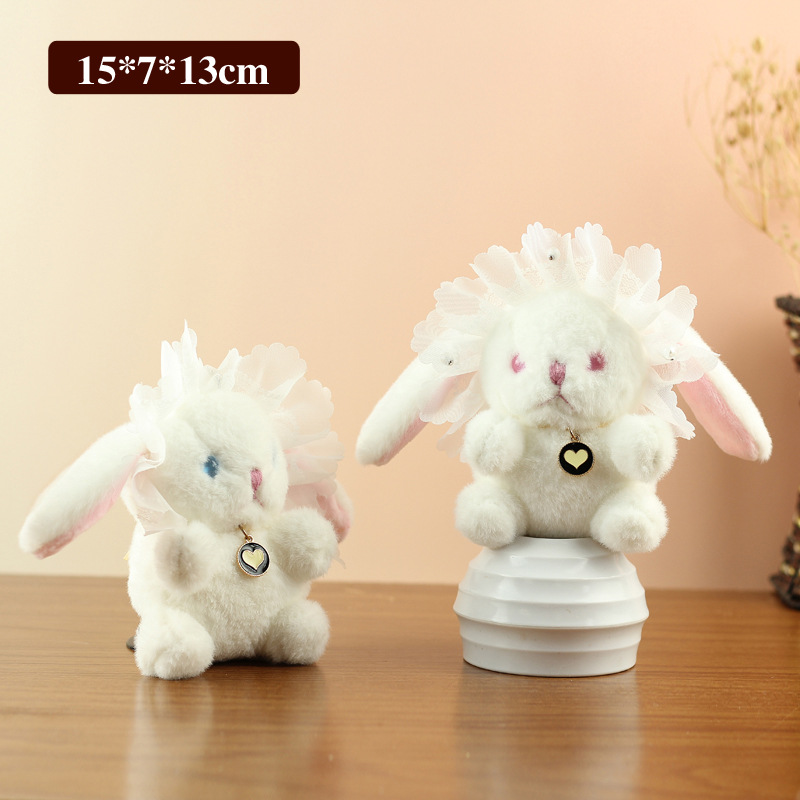 Celebridad de Internet linda Lolita conejito colgante pareja conejo peluche muñeca bolso colgante muñeca llavero