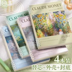 b5 油絵 高価値ノート 取り外し可能なルーズリーフブック ins コイルメモ帳 大学生 大学院受験専用