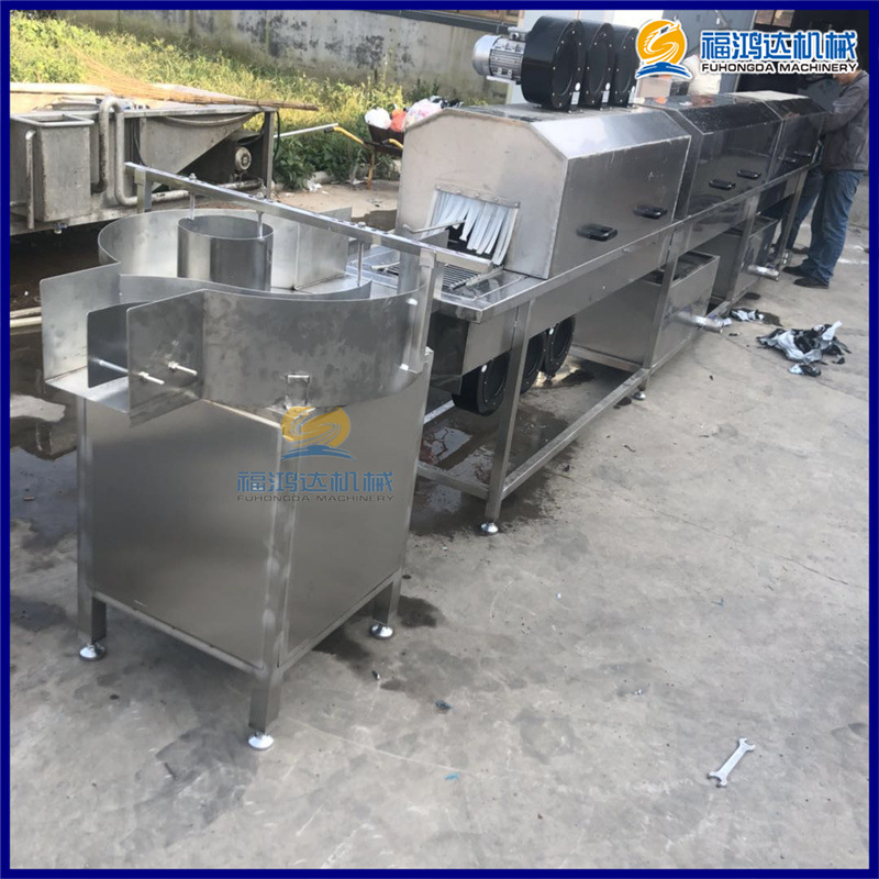 鹤山市清洗牛肉罐头马口铁罐机器 不锈钢带鱼罐头清洗风干线