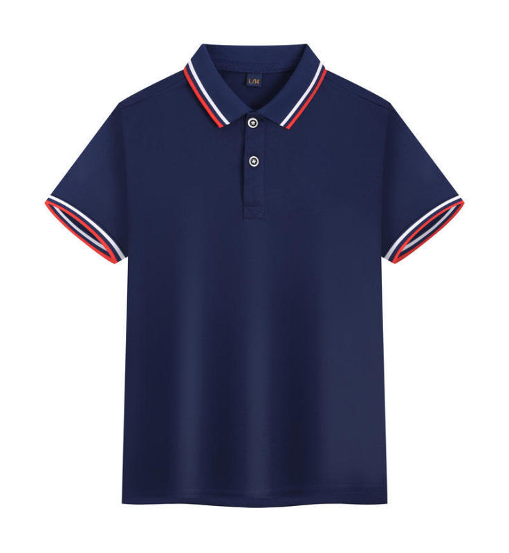夏子供ラペル半袖ポロシャツ Tシャツ幼稚園服小中学生クラス制服制服カスタムプリントロゴ|undefined