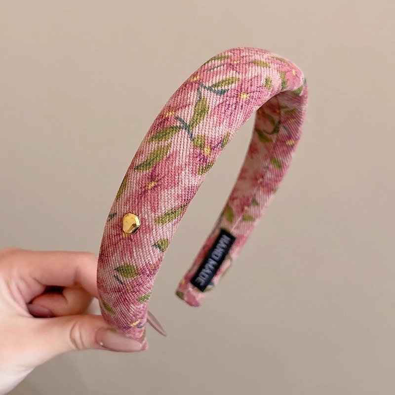 Meilad High Crane Top Hairband 2025 nuevo estilo de alta sensación Hairband tela esponja de otoño y invierno prensado tocado coreano