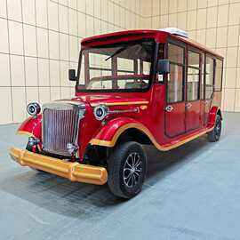 豪华封闭式电动老爷车图片 带门和空调的电瓶老爷车报价多少一台