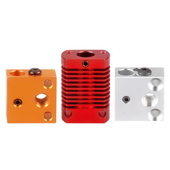 Creative 3D Printer Accessories Heating Block CR10S Nozzle Heating Aluminum Block Heat Sink Spare Parts DIY Hot End
