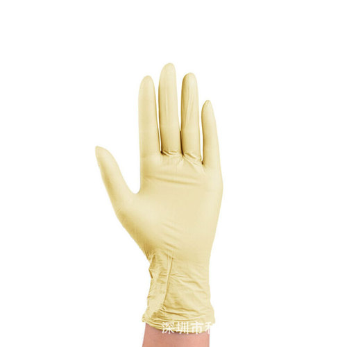 Disposable latex gloves purification powder-free rubber protection industrial workshop labor protection gloves purification wear-resistant wholesale