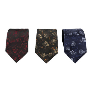 In stock supply source of origin cross-border preferred men's formal wear clothing accessories polyester jacquard tie square scarf suit