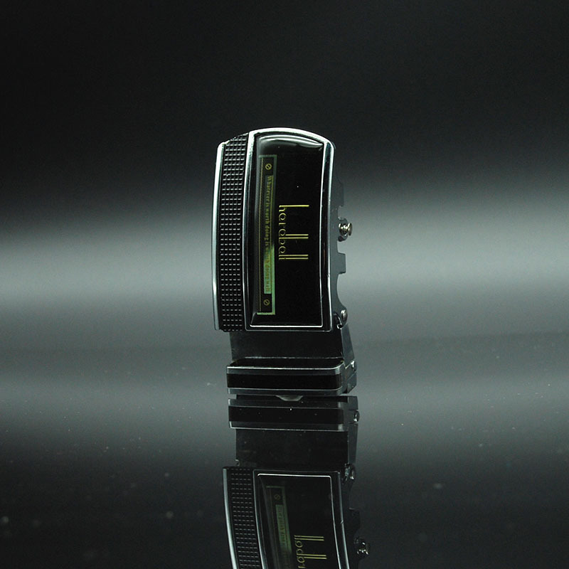 Factory Direct Belt Men's Flat Belt Leather Factory Cowhide Belt Men's Automatic Buckle Belt A Piece Of Hair undefined