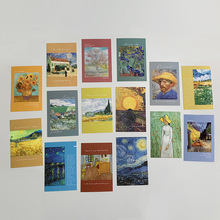 15张名画ins北欧装饰卡片墙面寝室明信片相框画墙贴装饰卡片