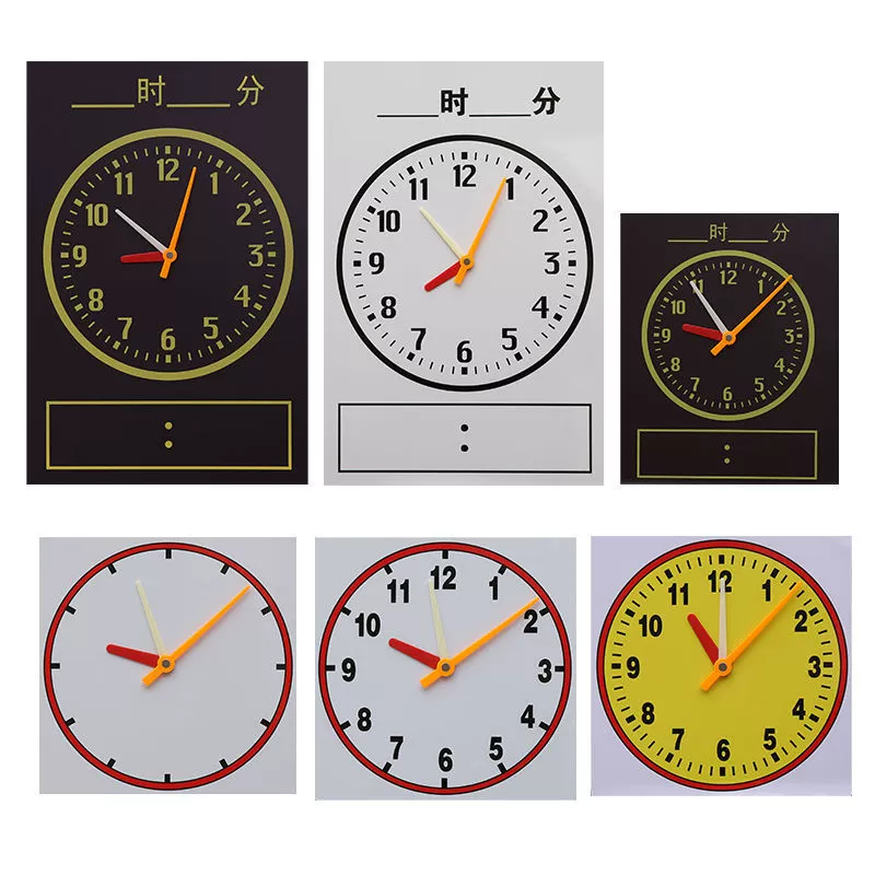 Magnetic learning maths for students, big teaching aids, watch, board, training