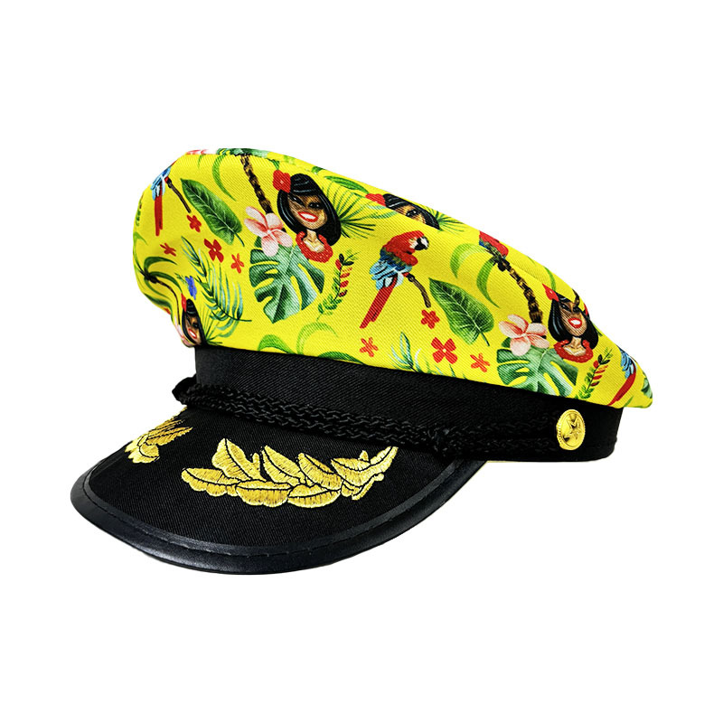 Sombrero de policía europeo y americano de siete colores de Amazon, uniforme sexy, sombrero de fiesta, sombrero de capitán de Halloween, sombrero de policía europeo y americano