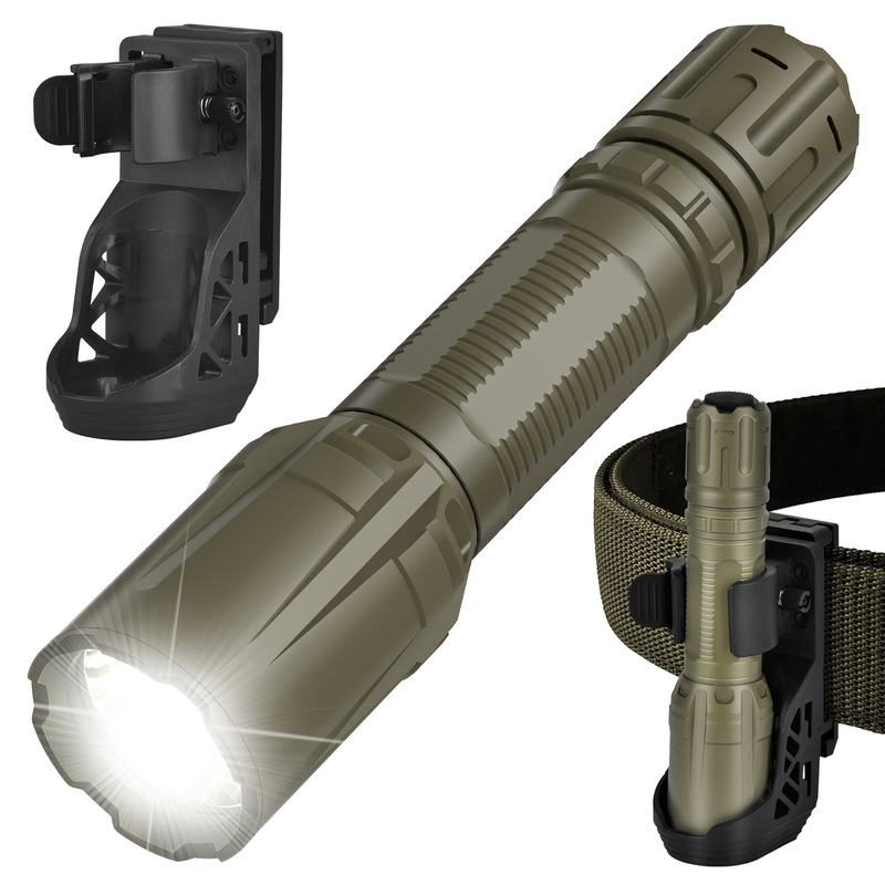 V2 Tactical Flashlight with Leather Case Cyber Sft40 Flashlight Strong Light Long Range 690m White Light Outdoor Emergency V2 Tactical Flashlight with Leather Case Cyber Sft40 Flashlight Strong Light Long Range 690m White Light Outdoor Emergency