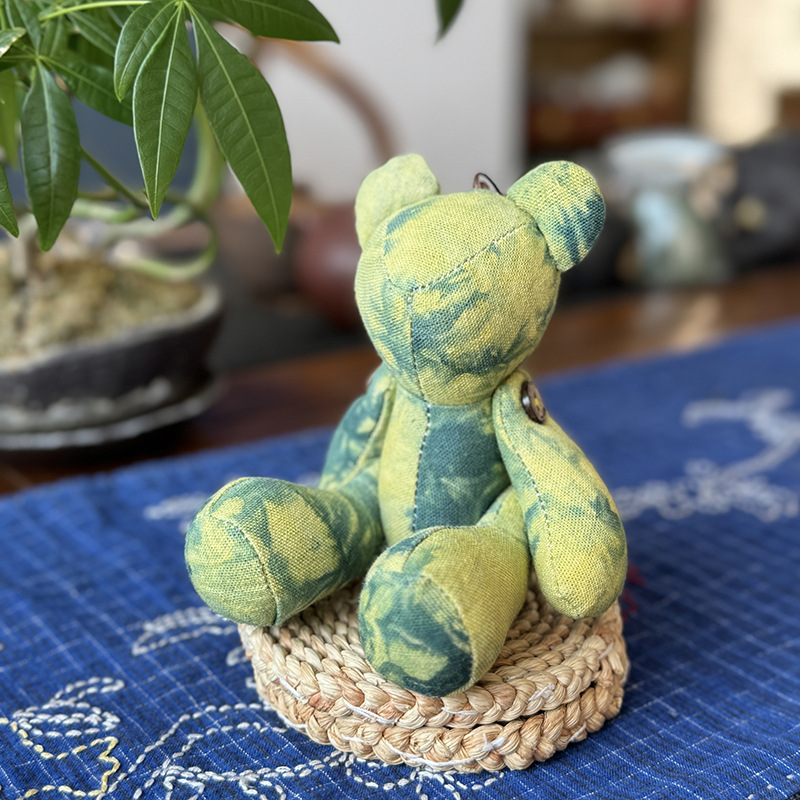 Nuevo oso muñeca muñeca Lu bordado tela de mosaico bolsas de juguete para niños productos acabados colgantes adornos de dibujos animados para el hogar oso