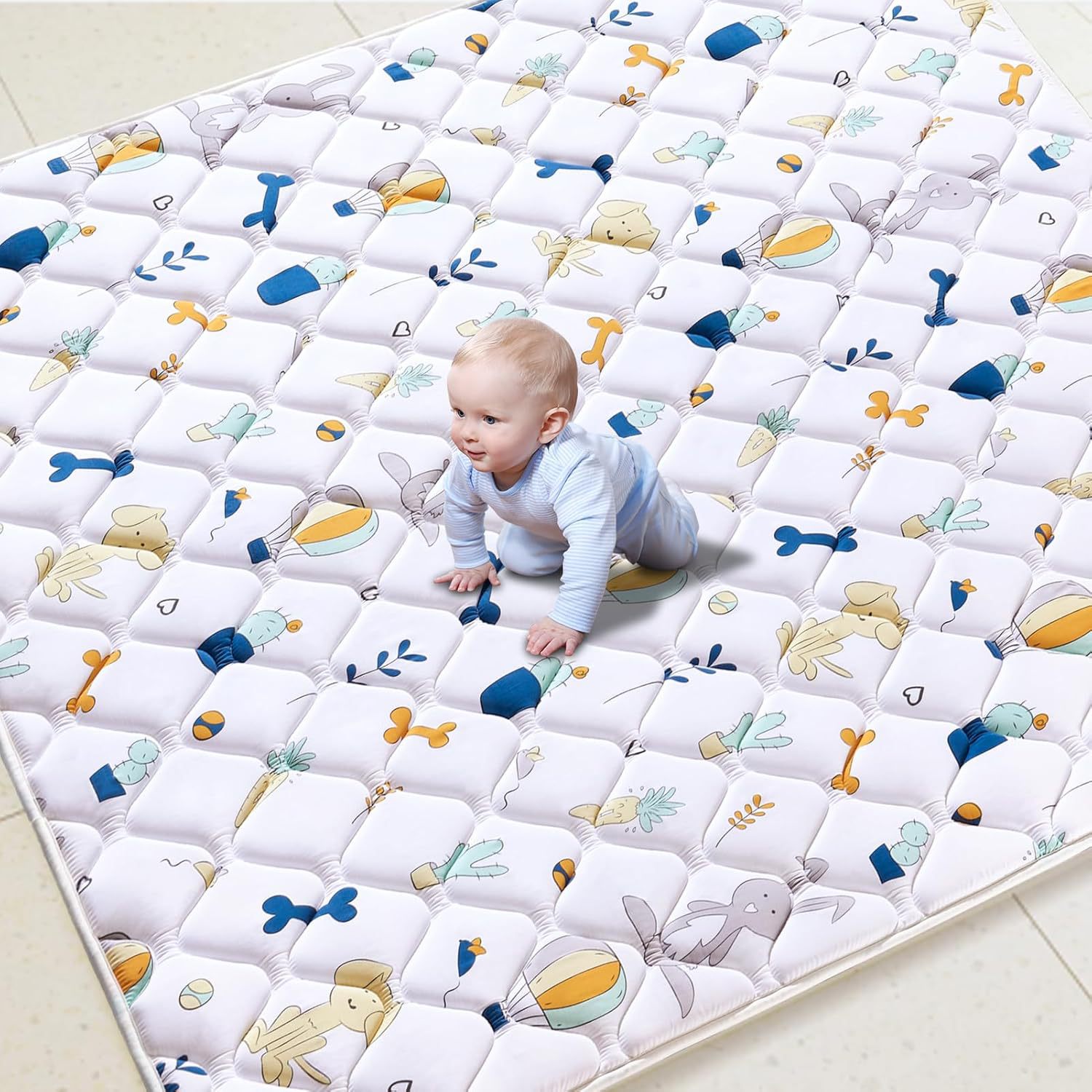 Cross-Border Amazon Fence Mat Baby Play Mat Thickened Crawling Mat Children's Floor Mat Climbing Mat Non-Slip Mat