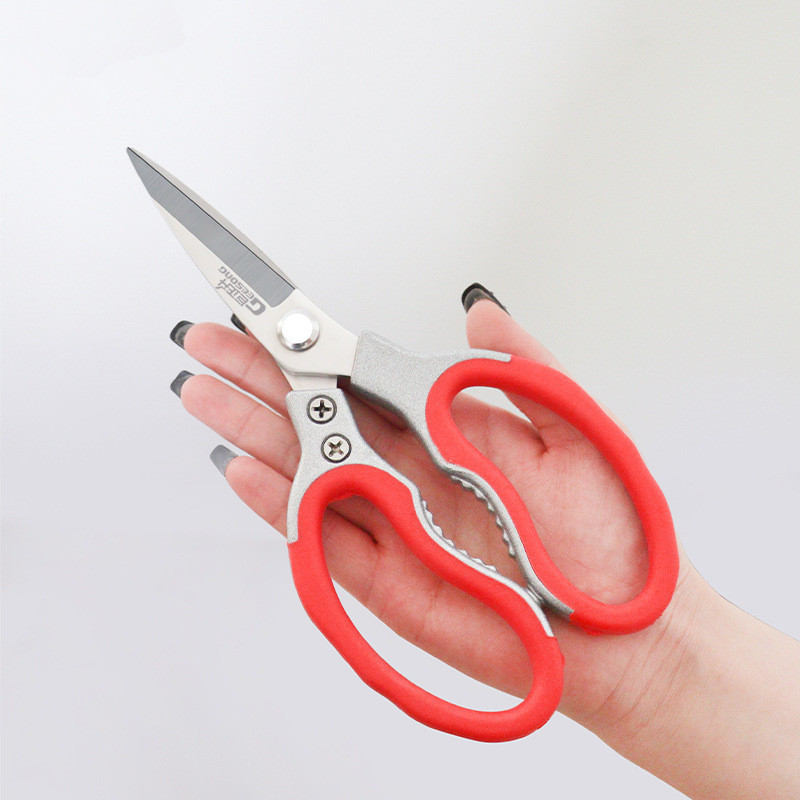 (2개) 가정용 알루미늄 손잡이 수생 가위 다기능 가위 치킨 뼈 오리 거위 킬 치킨 킬 오리 물고기 주방 스테인레스 스틸