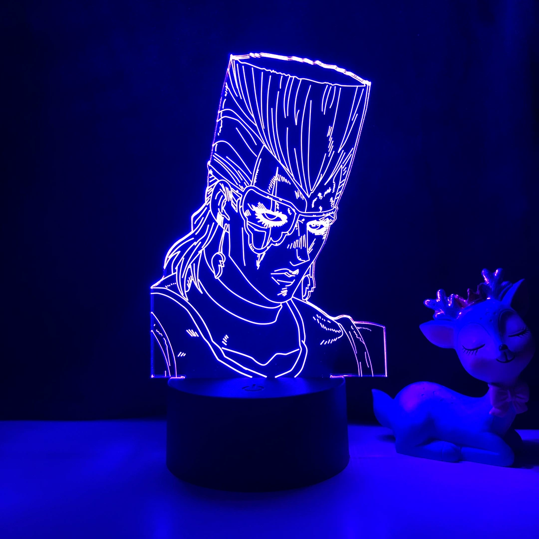 Jojo Bizarre Adventure 3D ночной светильник для спальни декоративный лампа