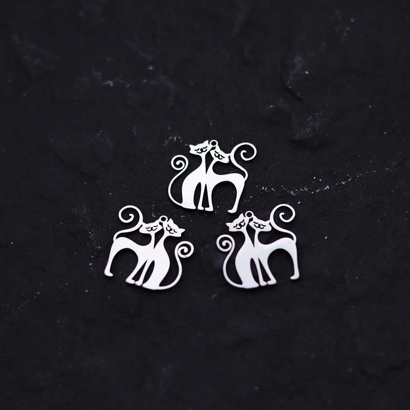 Cross-Border New Style Personalized Animal Pendant Sexy and Intimate Kitten Making Supplies DIY Jewelry Accessories