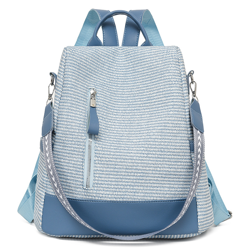 Mochila de alta gama para mujer, mochila ligera informal de tela Oxford de gran capacidad, mochila para ir al trabajo, bolso de mujer 2024