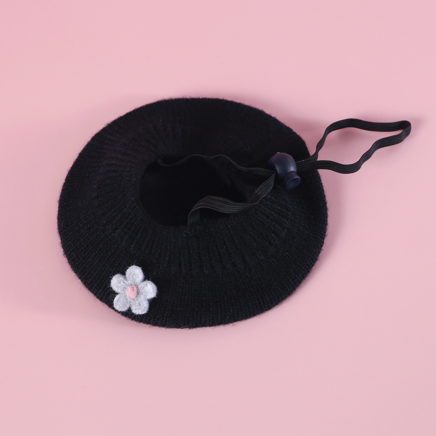 Felt de mascotas flores de lana de punto Berry pequeño sombrero gancho de mano flor guillot set gatito cachorro princesa image 9