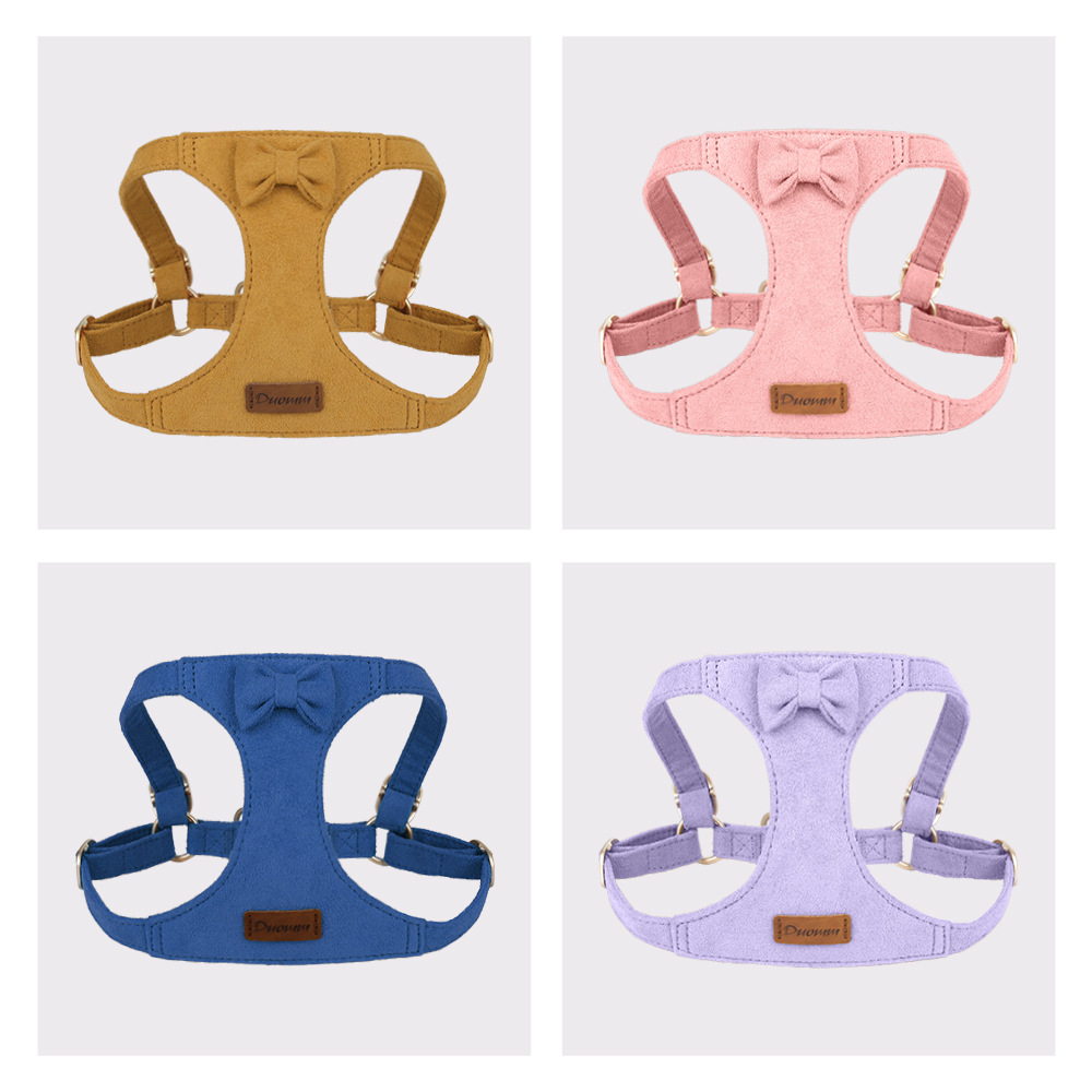 Pet Harness Leash Vest Style Three Piece Set Outdoor Dog Walking Collar for Small Cats And Dogs_voghion.com