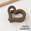 6.5cm Love shark clip-deep coffee M4-071